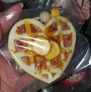 Heart waffle valentine car freshie